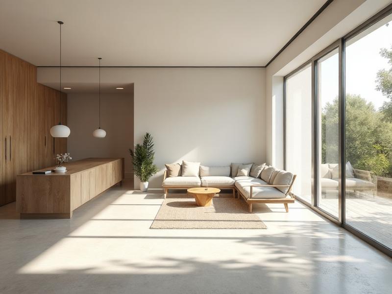 Minimalismo en espacios de vida modernos